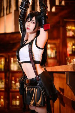 [COS福利] 超人气Coser鳗鱼霏儿 - 蒂法战斗服(41P)-COS