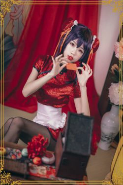 [COS福利] 动漫博主水淼aqua - 霞之丘诗羽 旗袍(29P)-COS