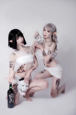 [COS福利] 动漫博主阮邑_Fairy - 绑带和武士(41P)-RT