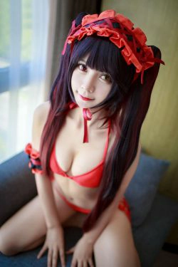 [COS福利] 塔塔_Lo1iTa图集 - 狂三泳装(16P)-COS