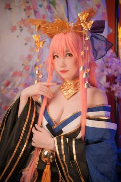 [COS福利] 大胸萌妹妖少you1 - 玉藻前(10P)-COS