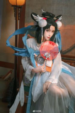 [COS福利] 奶狮不咬人 - 嫦娥如梦令(14P)-COS