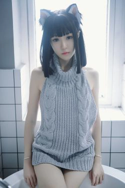 [COS福利] 斗鱼主播采妮么么 - 猫耳朵(22P)-毛衣,猫女
