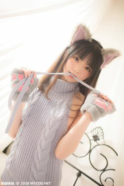 [喵糖映画] VOL.274 萌娘的蓝色毛衣(34P)-毛衣,猫女