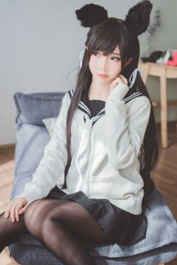 [Cosplay写真] 可爱人气Coser面饼仙儿 - 制服爱宕(16P)-猫女