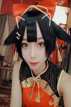 [Cosplay写真] 动漫博主Money冷冷 - 高雄红旗袍(14P)-COS