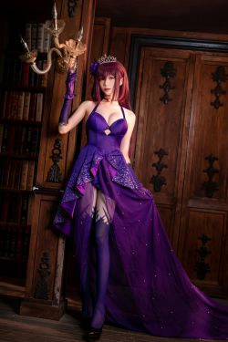 [Cosplay写真] 长腿Coser青青子Js - 斯卡哈2(37P)-COS