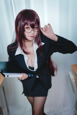 [Cosplay写真] 萌系小姐姐蜜汁猫裘 - 师匠教师(11P)-老师,黑丝