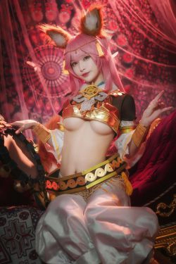 [Cosplay写真] 动漫博主铁板烧鬼舞w - 玉藻前 神话(20P)-COS