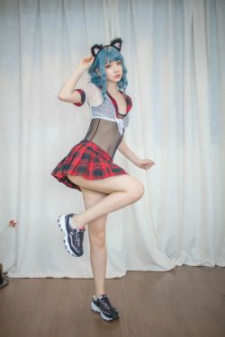 [Cosplay写真] 疯猫ss - 蓝发(26P)-COS