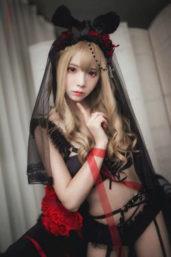 [Cosplay写真] 疯猫ss - 黑色玫瑰(20P)-COS