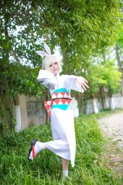 [Cosplay写真] 动漫博主弦音sic - 阴阳师 山兔(9P)-COS