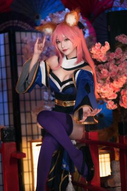 [Cosplay写真] 动漫博主铁板烧鬼舞w - 玉藻前 原皮(32P)-COS