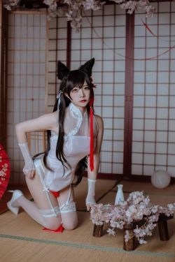 [Cosplay写真] 人气Coser二佐Nisa - 犬之眷之碧蓝爱宕 旗袍(18P)-COS