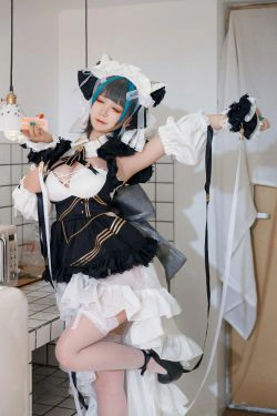 [Cosplay写真] 动漫博主樱落酱w - 柴郡(28P)-女仆