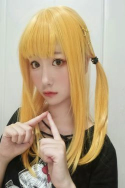[Cosplay写真] 动漫博主弦音sic - 黄头发妹妹(9P)-可爱