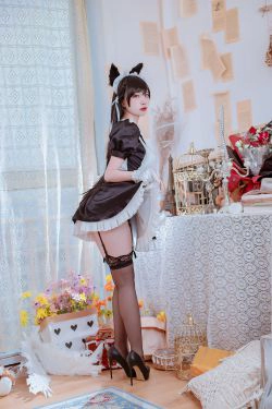 [Cosplay写真] 人气Coser二佐Nisa - 犬之眷之碧蓝爱宕 女仆(19P)-女仆