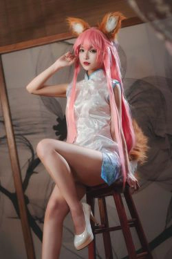 [Cosplay写真] 动漫博主铁板烧鬼舞w - 玉藻前 旗袍(20P)-COS