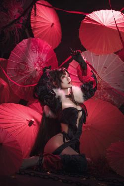 [Cosplay写真] 动漫博主铁板烧鬼舞w - 虞美人(26P)-COS