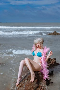 [Cosplay写真] 人气Coser二佐Nisa - 碧蓝可畏泳装(27P)-海边,COS