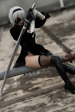 [网红COSER] 动漫博主小仓千代w - 舰长 2B原皮(20P)-COS