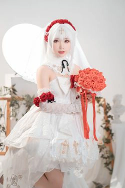 [网红COSER] 可爱人气Coser面饼仙儿 - 德丽莎婚纱(13P)-COS