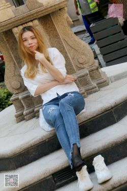 [思话SiHua] SH006 婧娴 步行街偶遇库里斯(88P)-牛仔,紧身裤,美脚