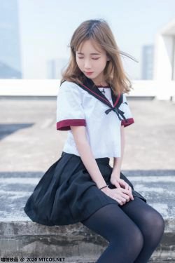 [喵糖映画] VOL.322 天台少女(46P)-校服