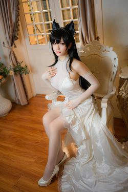 [Cosplay] Coser小姐姐星之迟迟 - 爱宕婚纱(25P)-COS