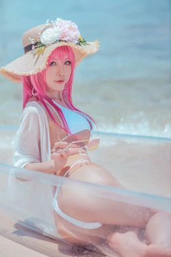 [Cosplay] 动漫博主水淼aqua - 絮库夫(35P)-沙滩,COS