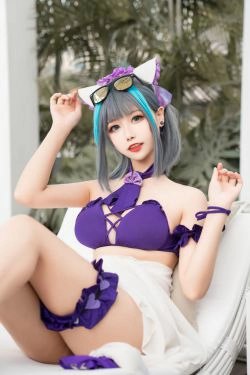 [COS福利] 微博妹子Momoko葵葵 - 柴郡水着(40P)-COS