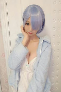 [COS福利] NAGISA魔物喵[fantia] - レム-猫耳パジャマ(8P)-猫女