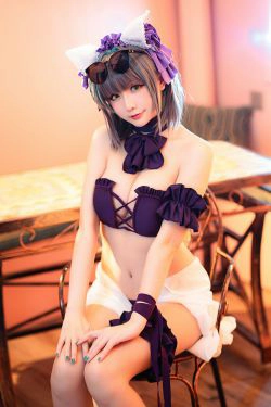 [COS福利] Coser小姐姐星之迟迟 - R-Maid《柴郡泳装》(35P)-COS