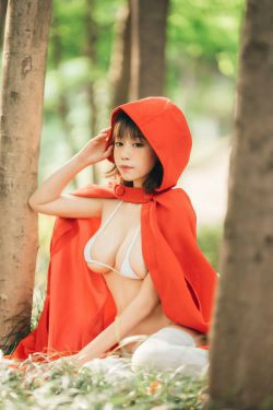 [COS福利] 萌妹奈汐酱nice - 大红帽(26P)-COS