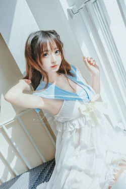 [COS福利] 神本无尾_Aria - 蓝色睡裙(9P)-清纯,少女