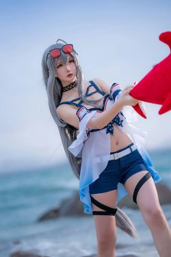 [COS福利] Coser小姐姐星之迟迟 - 明日方舟《斯卡蒂》(20P)-海边,COS