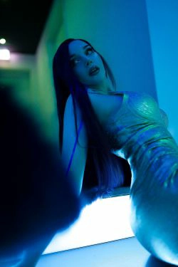 [COS福利] 国外美女SayaTheFox - Cyberpunk Dress(15P)-女郎,时尚