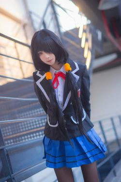 [COS福利] 长腿Coser青青子Js - 狂三校服(16P)-COS