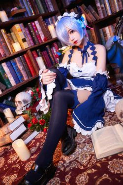 [COS福利] 猫君君MaoJun - 雷姆小恶魔(23P)-COS