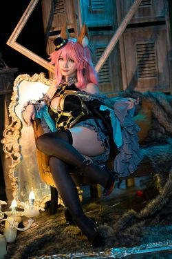 [COS福利] Coser小姐姐星之迟迟 - 玉藻前魔术师(21P)-COS