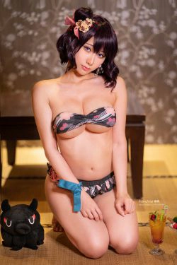 [COS福利] Hane Ame 雨波写真 - 北斋泳装(9P)-xiong