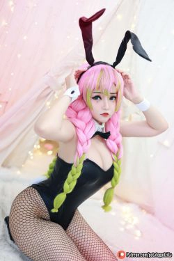 [COS福利] Coser小姐姐Potato Godzilla - Mitsuri Kanroji(25P)-兔女郎