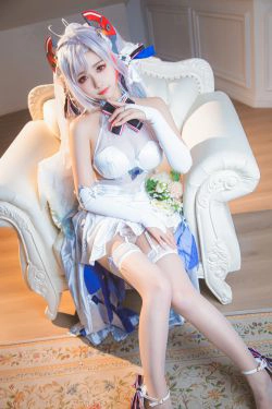 [COS福利] 微博妹子Momoko葵葵 - 欧根之花嫁(20P)-COS