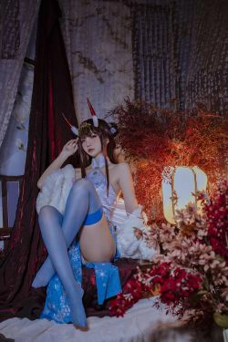 [COS福利] 人气Coser二佐Nisa - 碧蓝航线 能代旗袍(18P)-COS