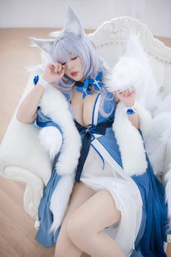 [COS福利] 萌系小姐姐-白烨- - 信浓睡衣诱惑(74P)-COS