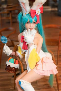 [网红COSER写真] 动漫博主Kitaro_绮太郎 - 初音兔女郎(9P)-兔女郎