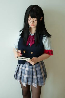 [网红COSER写真] NinJA阿寨寨 - 生徒会长(19P)-黑丝