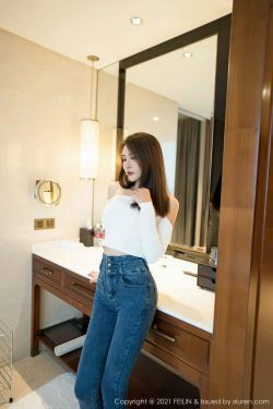[嗲囡囡FEILIN] VOL.389 Emily顾奈奈(42P)-长腿,牛仔,紧身裤