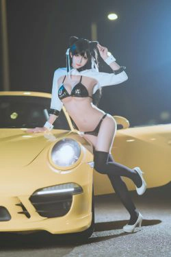 [网红COSER写真] 动漫博主雅祈 - 碧蓝航线赛车爱宕(23P)-香车