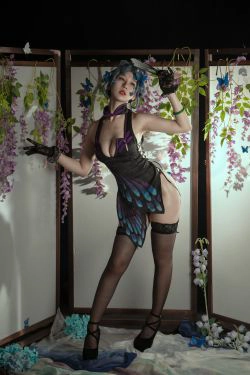 [网红COSER写真] 云溪溪 - 奶桃蝴蝶(50P)-COS